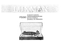 Luxman PD-290-Owners-Manual